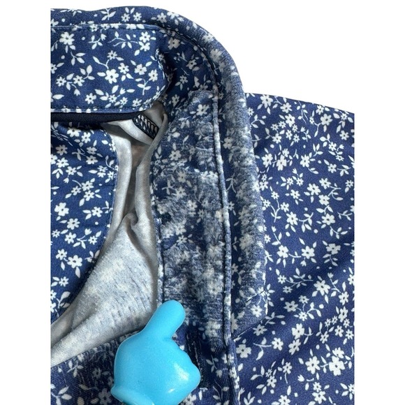 RLX Ralph Lauren Polo Shirt Mens 2XL White Blue Floral Golf Stretch Print - Picture 6 of 10